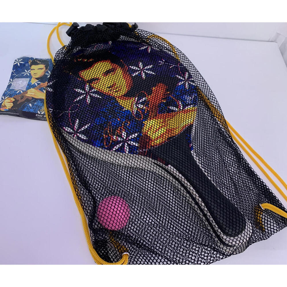 Elvis Beach Paddle Ball Set BRAND NEW W TAGS 4 PC. SET FUN ELVIS MEMORABILIA!